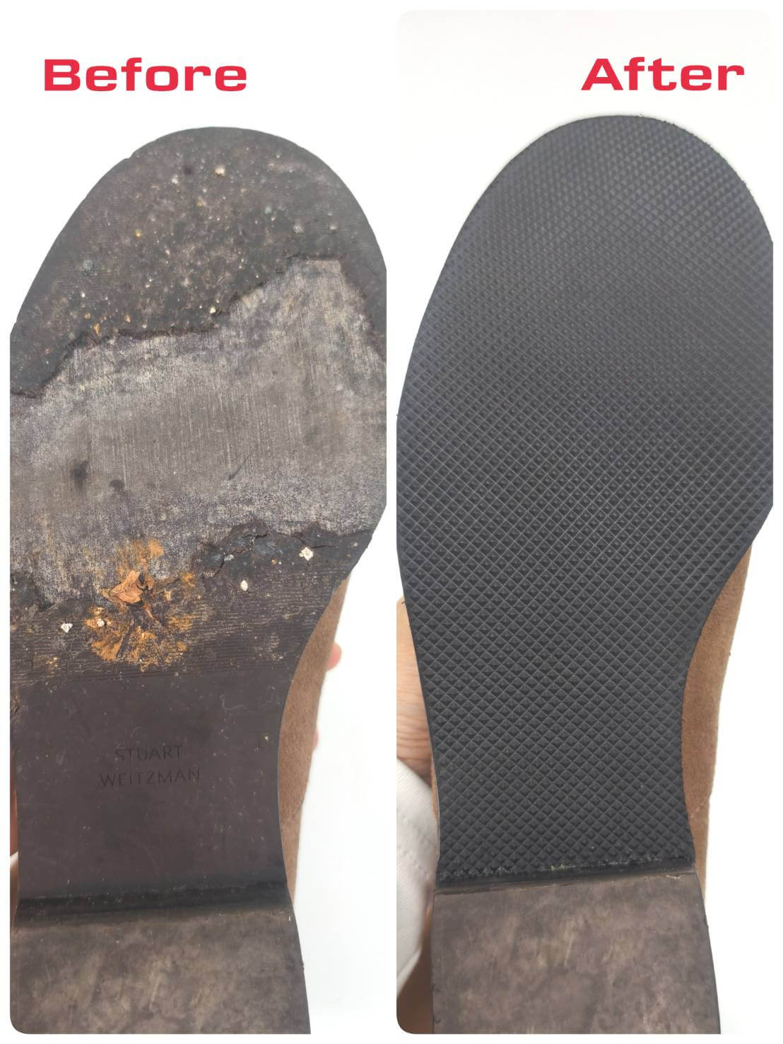  Stuart Weitzman氧化鞋底更換